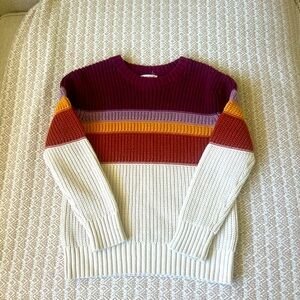 Cat & Jack Multicolor Striped Sweater